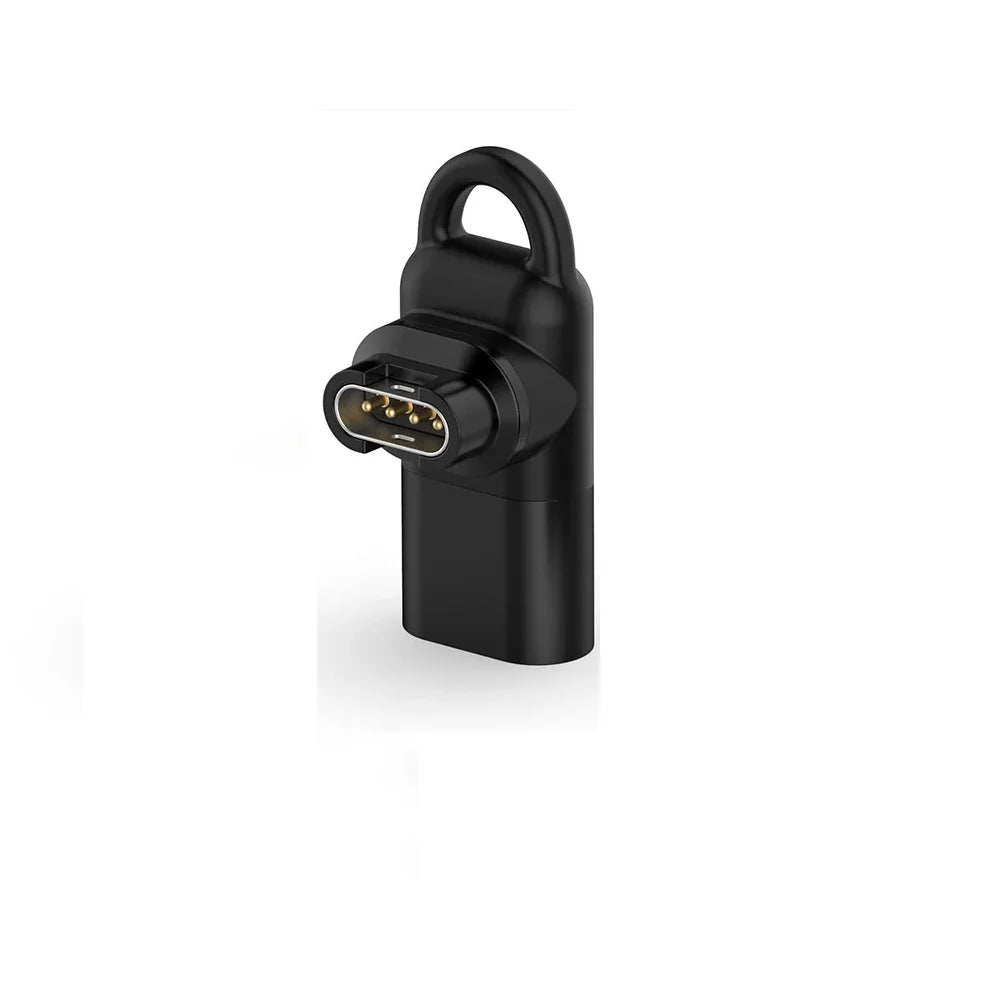 Type-C Charger Adapter for Garmin Fenix 7 8 Forerunner Instinct Smartwatch Charger Adapter Oasis Select Q1 Black Type-C