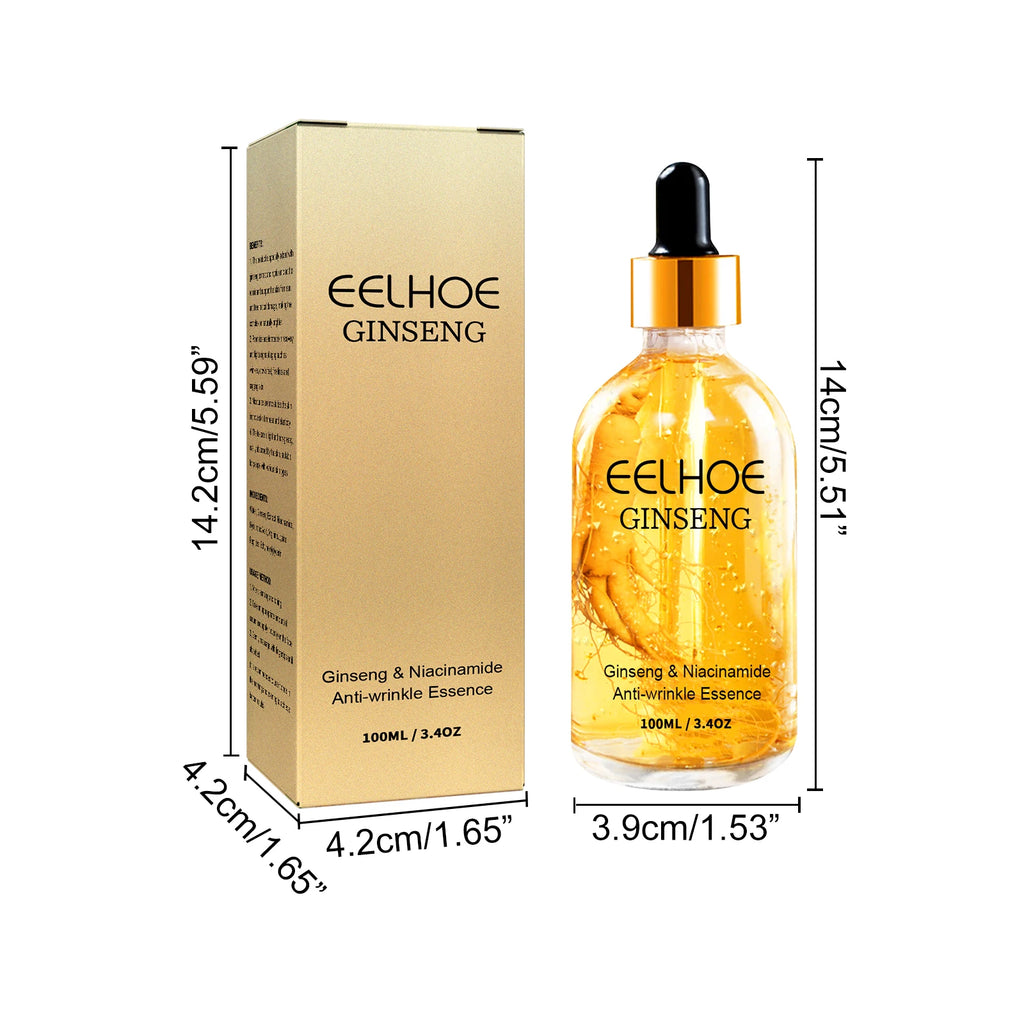 Ginseng Essence Anti Wrinkle Lifting Firming Fade Fine Lines Moisturizing Lightening Hyaluronic Acid Niacinamide Facial Serum Oasis Select