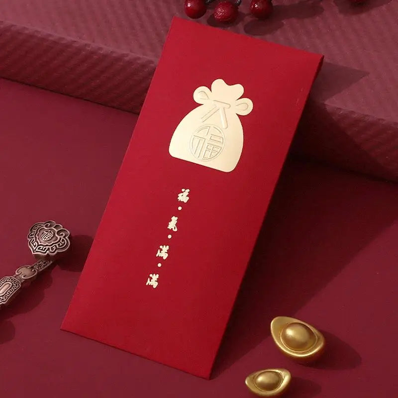 6 Pcs 2026 New Year Red Envelope Chinese Spring Festival Lucky Red Envelopes Money Pocket Supplies Year Of The Horse Lunar Year Oasis Select A4
