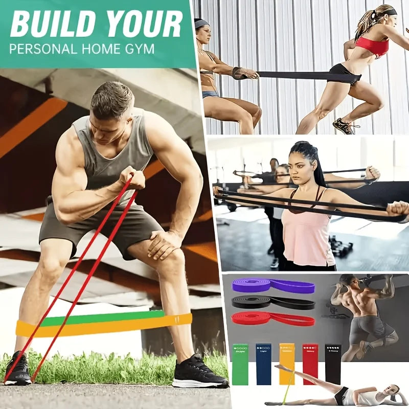 1 Set of 5 Yoga Resistance Bands, Suitable for Strength Training, Body Shaping, and Functional Training Oasis Select