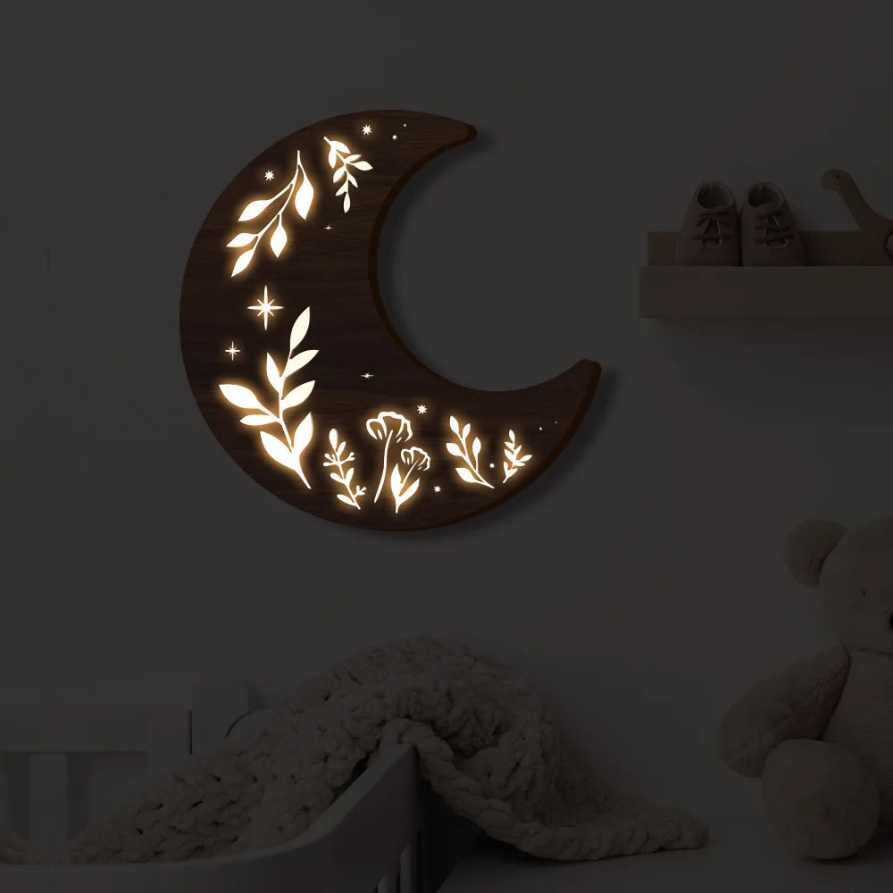 Nordic Wall Decoration Pendant Bohemia UV Printed Wood Led Wall Decoration Oasis Select