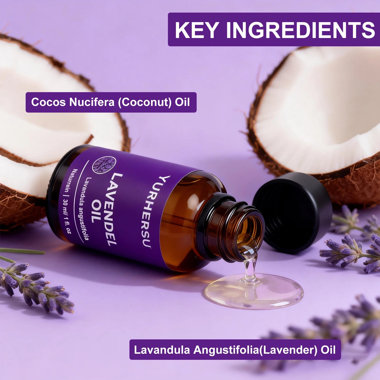 Pure Lavender Essential Oil 30ml – Skin, Hair & Aromatherapy Lavender Essential Oil Oasis Select