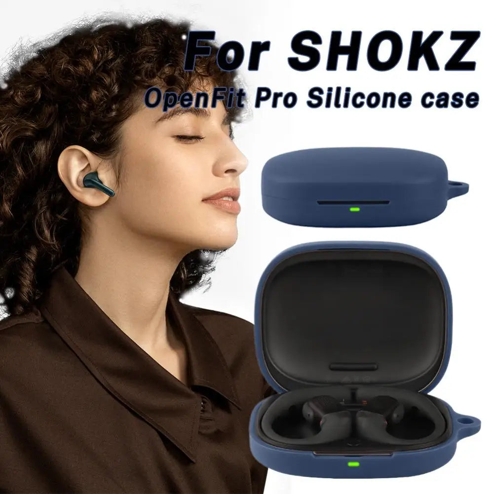 Silicone Protective Case for SHOKZ OpenFit Pro T010 Wireless Headphone Protector Case Cover Shell Housing Anti-dust Sleeve Oasis Select