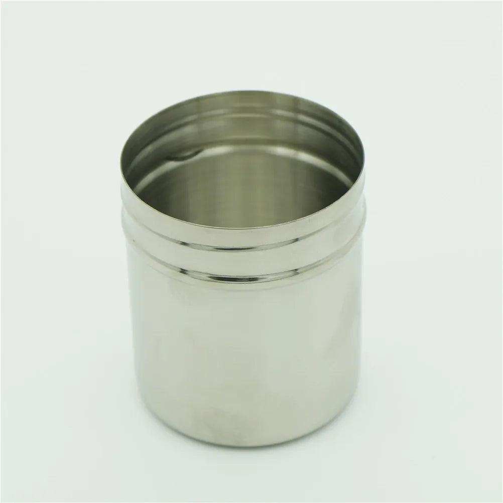 Stainless Steel Sprinkle Powder Icing Sugar Cocoa Sugar Chocolate Flour Duster Shaker Tool Seasoning Bottle For Spices Oasis Select