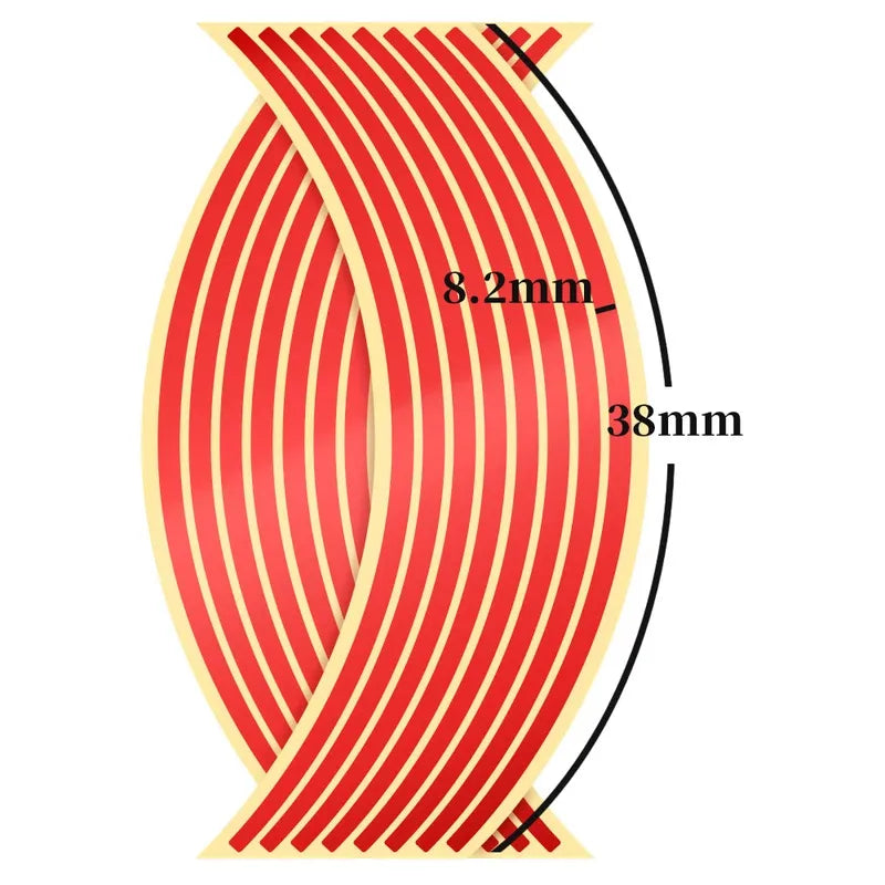 1-6set Wheel Sticker Reflective Rim Stripe Tape Bike Motorcycle Stickers For Honda For Kawasaki Z750 Z800 For YAMAHA MT07 MT09 Oasis Select