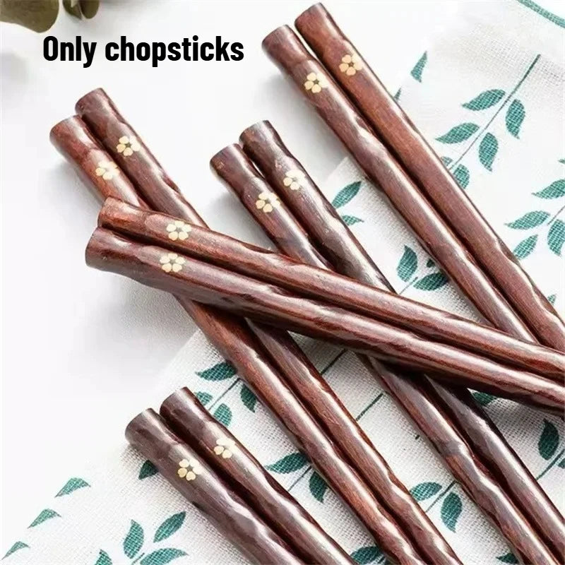 Natural Wooden Reusable Chopsticks Eco Friendly Durable Japanese Style Sushi Household Dining Tableware Oasis Select Chopsticks