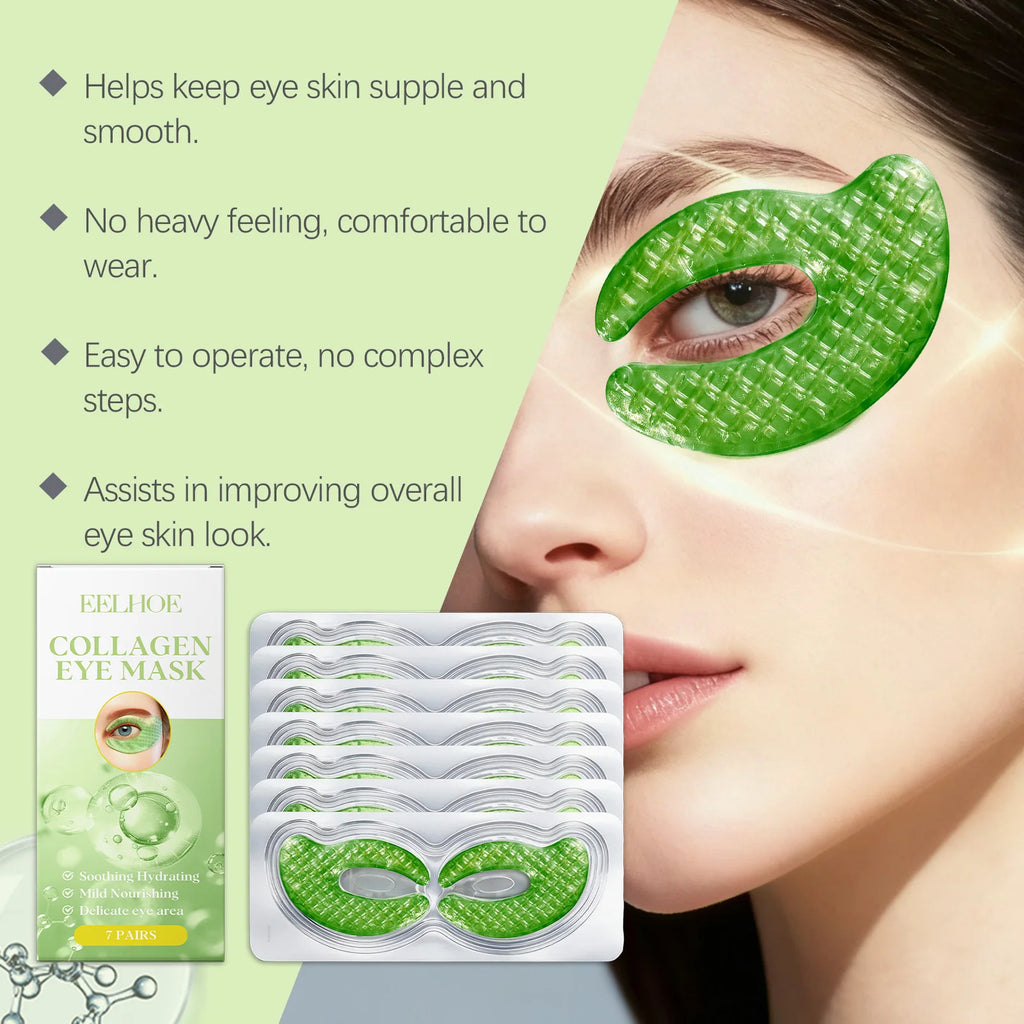 Collagen Eye Mask Patches Moisturizing Firming Anti Dark Circles Remove Eye Bags Eyes Care Gel Masks Pads Eyes Skin Care Oasis Select