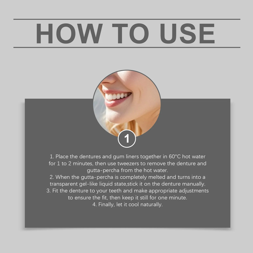 Silicone Reline Denture Set – Fake Teeth Kit for Comfort & Fit Denture Reline Kit Oasis Select