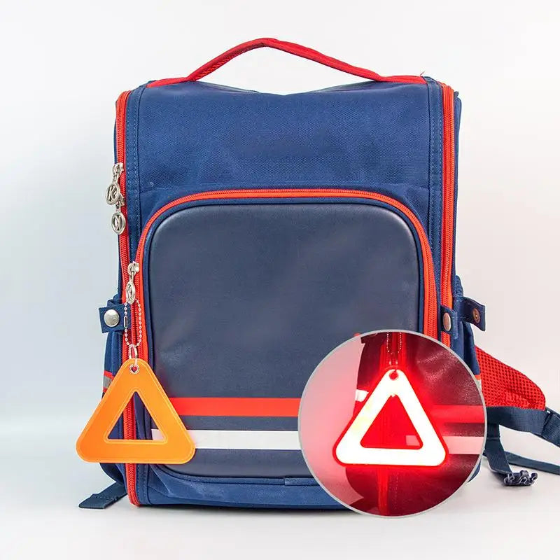 Triangle Reflective Safety Pendant for Student Backpack, High Visibility Reflective Tag for Night Walking Cycling Oasis Select
