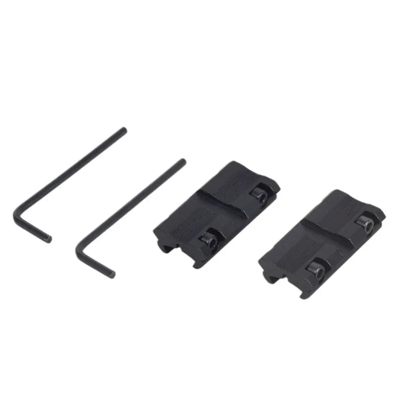 Weaver Picatinny Adapter 11mm Dovetail 2Pcs CNC Aluminum Mount Base 9.5mm-10mm Mini Clamp Red Dot Sight Converter Oasis Select 1set