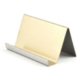 Holder Metal Desktop Stainless Steel Name Card Display Stand Business Card Storage Business Card Holder Name Tag Display Rack Oasis Select Gold-Brushed