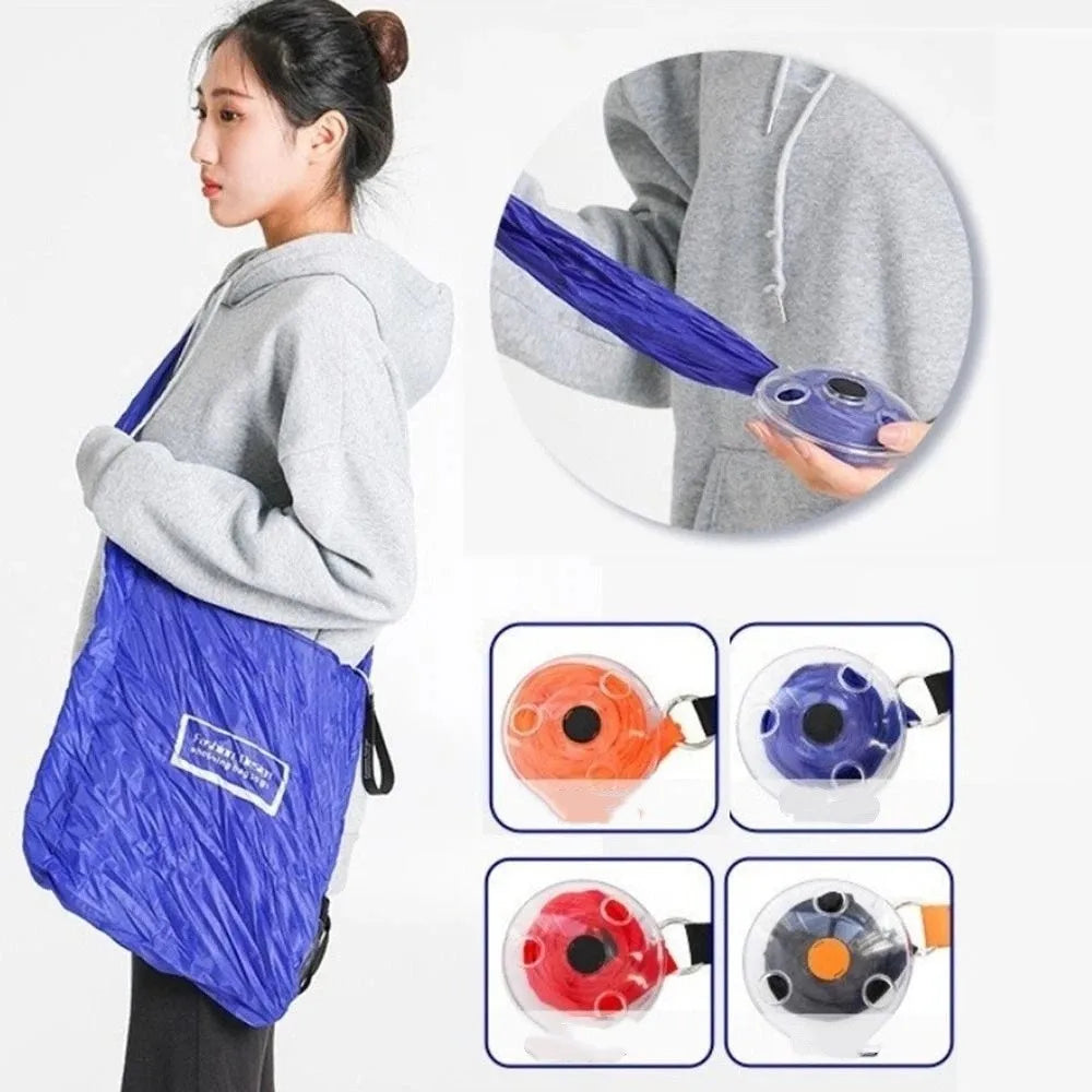 Foldable Disc Shopping Bag – Reusable Eco Grocery Tote