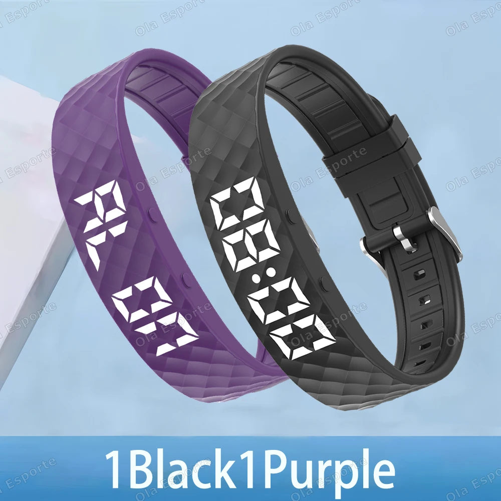 Smart Fitness Wristband LED Pedometer Sleep Tracker IP65