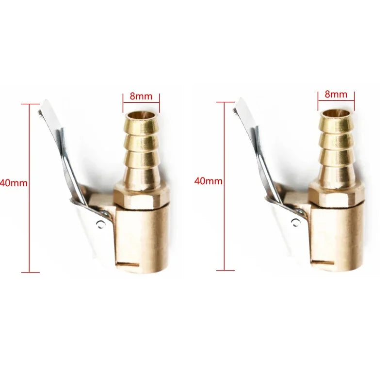 1/2/4pcs New Advanced Car Tire Air Chuck Inflator Pump Valve Connector Clip-on Adapter Car Tyre Wheel Valve For Inflatable Pump Oasis Select 2 Ordinary 6mm