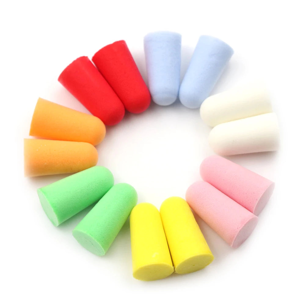 20pcs Universal Ultra Soft Foam Earplug Noise Cancelling Rebound Ear Plugs For Sleeping Snoring Work Loud Sound Reduction Oasis Select