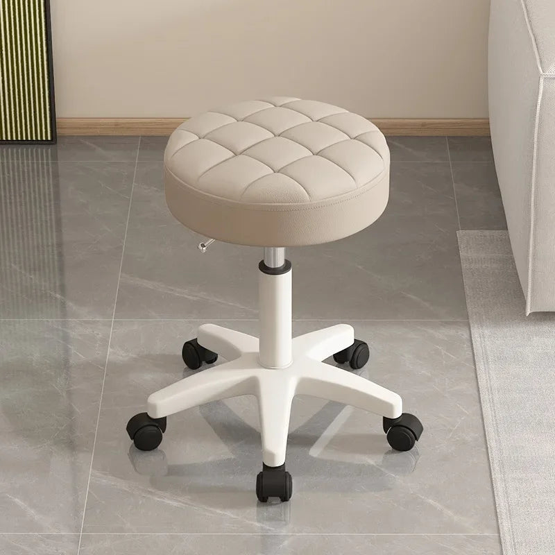 Massage stool Beauty salon stool Lifting rotating round stool Hair manicure Barber shop stool Round stool with wheels Oasis Select