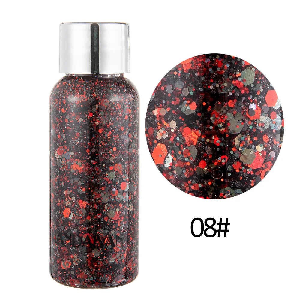 HANDAIYAN Body Face Glitter Gel – Waterproof Festival Sequins