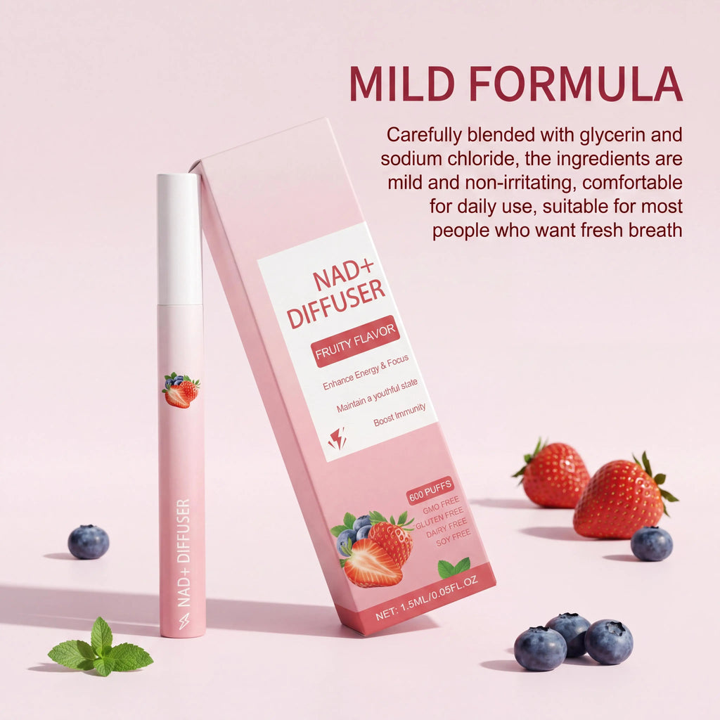 Herbal Energy Stick NAD+ Diffuser Enhance Focus Boost Immunity Improve Body Vitality Soothing Relax Breathing Air Freshener Pen Oasis Select