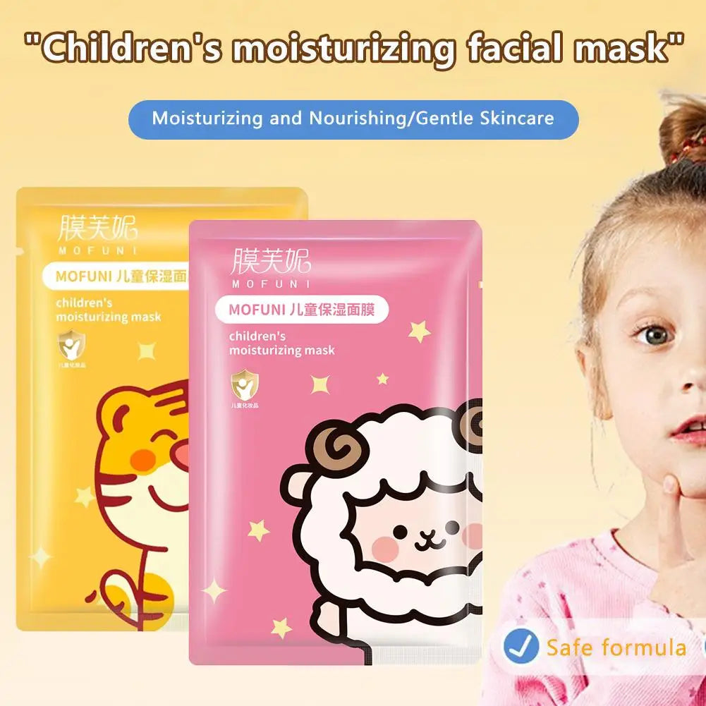 Animal Character Kids Face Masks – Hyaluronic Acid Hydrating Spa Kids Sheet Mask Oasis Select
