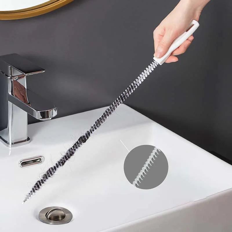 1-3pcs flexible drain hair removers, pipe hair cleaning, drain cleaning brushes, 45/60 cm, toilet unclogging, blockage removal Oasis Select