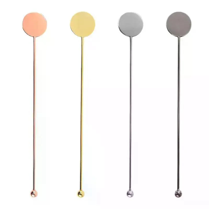 High-Grade 304 Stainless Steel Stirring Sticks Elegant Swizzle Rods For Cocktails Coffee Bar Restaurant Milk Tea Mixing Oasis Select