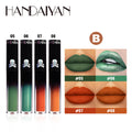 Handaiyan Gothic Matte Lip Gloss Set – 4pc Black & Purple