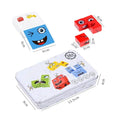 Kids Wooden Emotion Cube Puzzle Game | Montessori Toy Ages 3–12 Wooden Puzzle Game Oasis Select 1pc