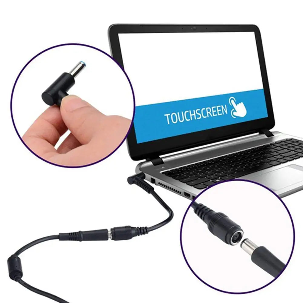 7.4mm to 4.5mm DC Power Adapter Cable for HP & Dell Laptops