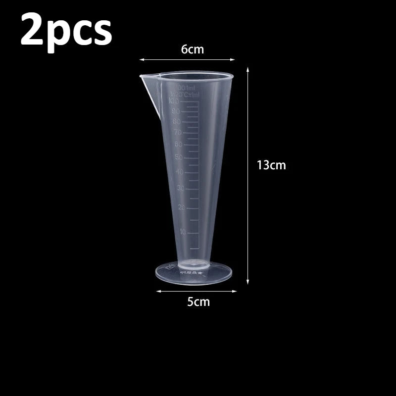 1/2pcs 100ml Food Grade Plastic Measuring Cup with Scale, BPA-Free Measuring Cup for Kitchen & Restaurant Cooking Accessories Oasis Select 2 pack