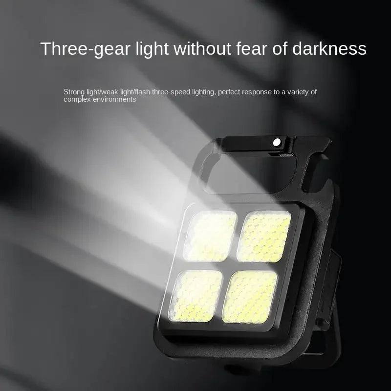 High Bright COB LED Flashlight Multifunctional Camping Lamp Work Light Outdoor Portable 500mAh USB Charging Waterproof Oasis Select