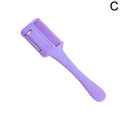 Double Sided Hair Thinner Trimmer Razor Comb Cutting Scissors Razor Comb for Trim & Thin Home Salon Home Haircut Styling Oasis Select purple