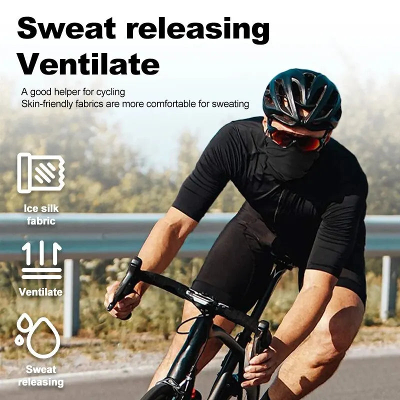Cycling Face Mask Absorb Sweat Breathable Fishing Training Sport UV Face Scarf Neck Gaiter Summer Face Bandana Oasis Select