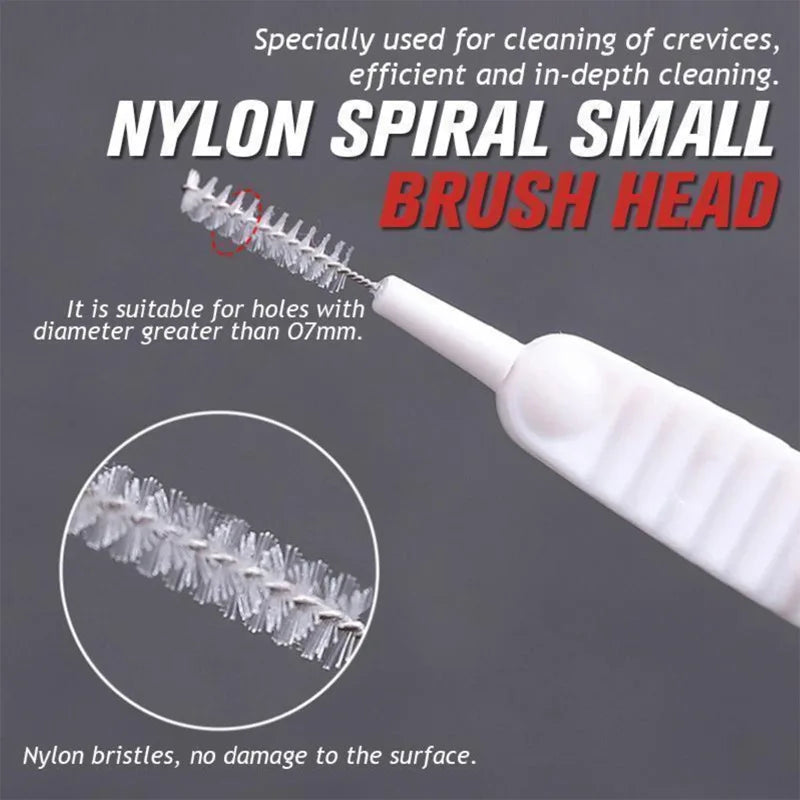 10-500PCS Shower Cleaning Brush Bathroom Micro Nylon Brush Nozzle Anti-blocking Cleaning Tools Bathroom Accessories Oasis Select