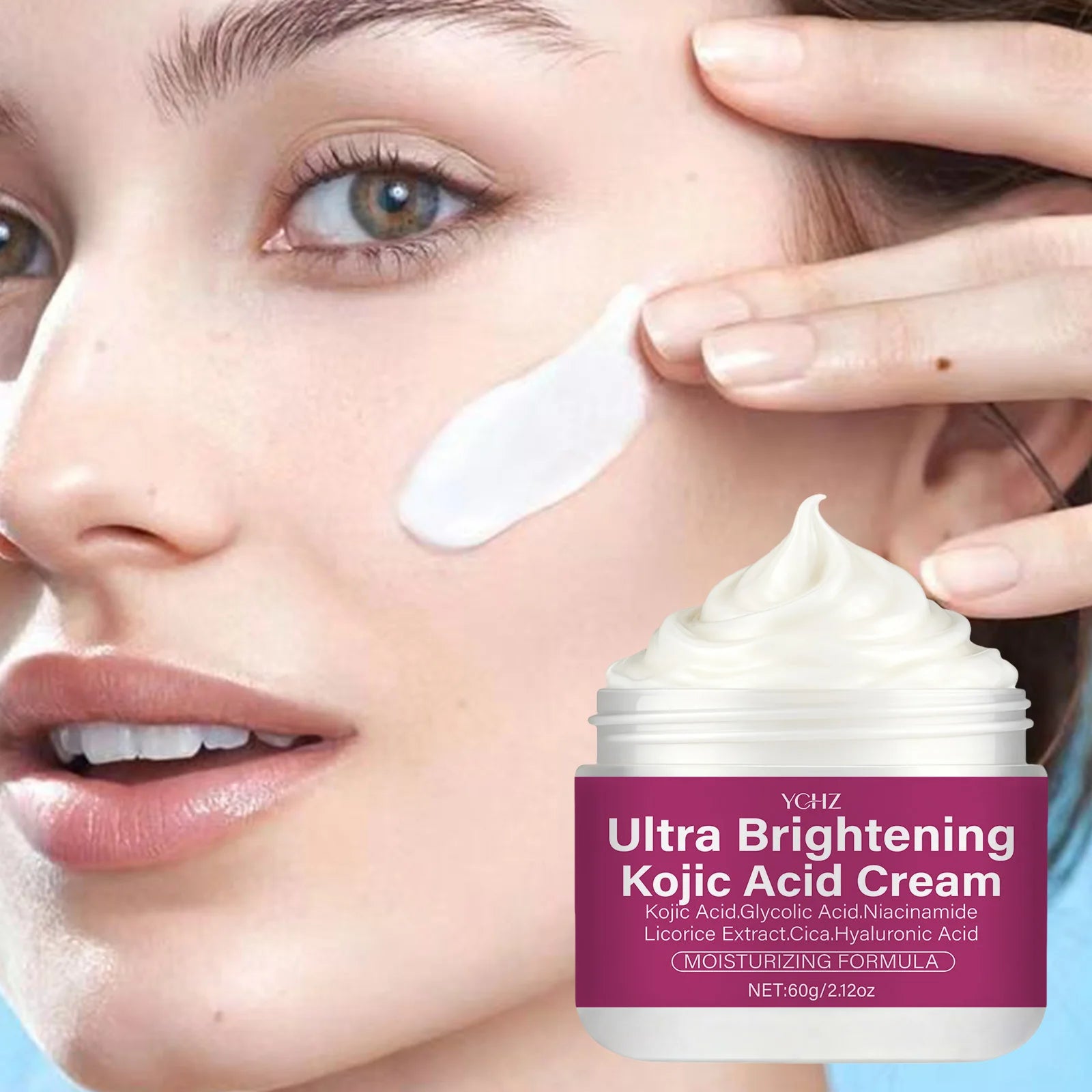 Kojic Acid Brightening Cream – Niacinamide, Vitamins C & E