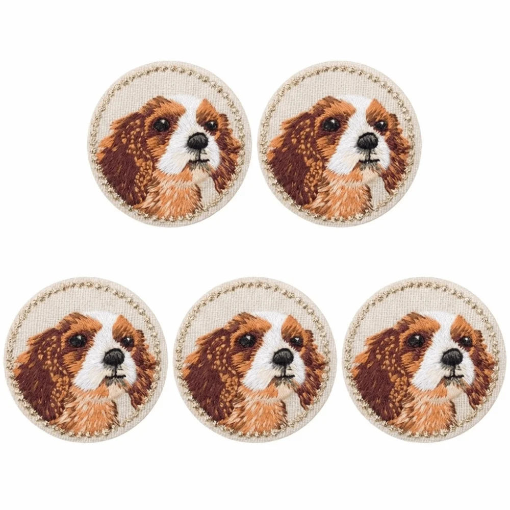 5pcs Cat Iron-On Embroidered Patches | DIY Clothes Appliqués