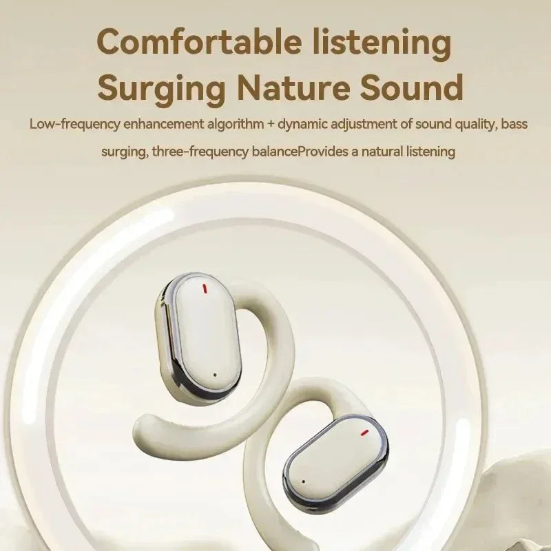 Wireless Ear Hanging Headset, Noise Reduction Hanging Earphones, Waterproof Ear Earphones For Sports Work Running Walking Oasis Select