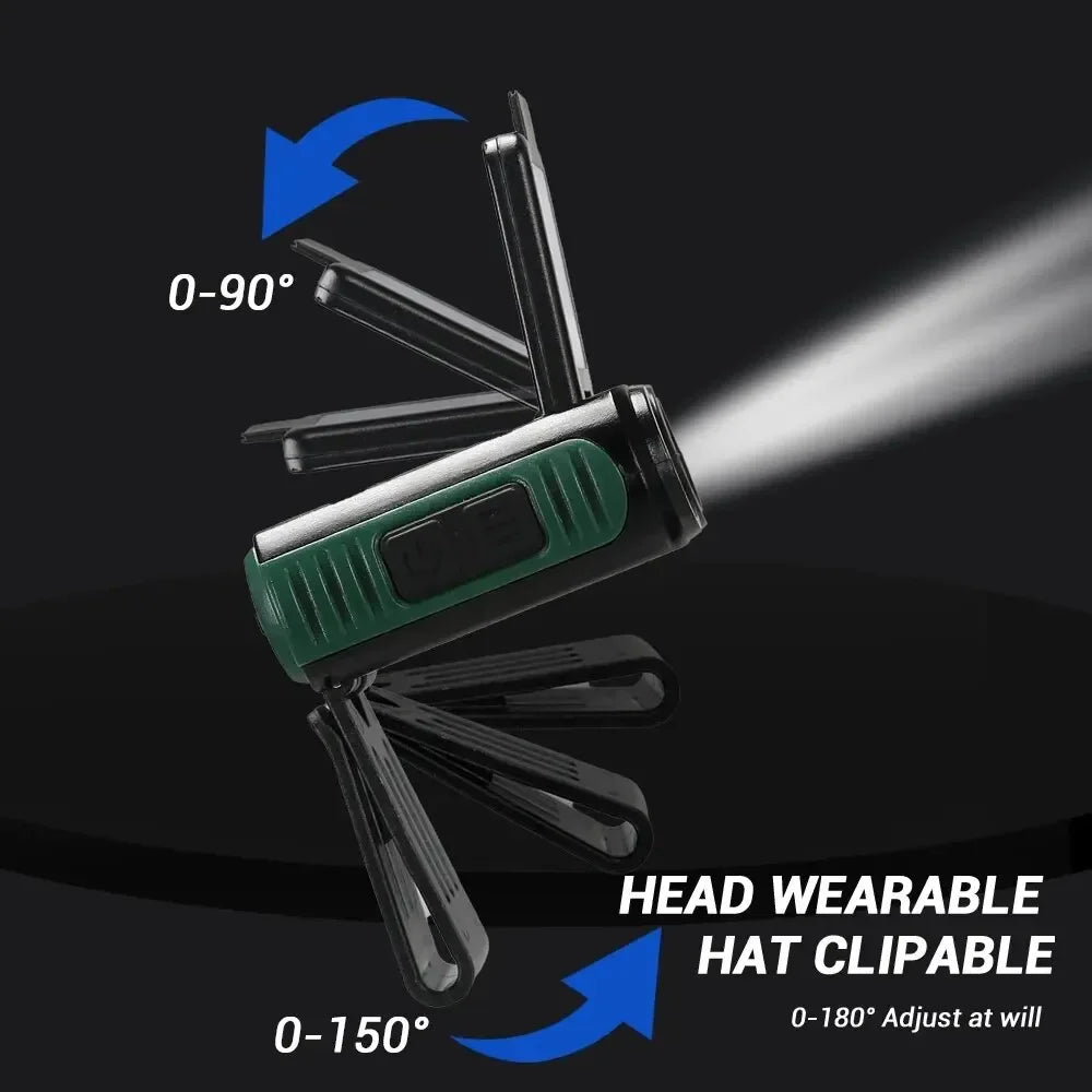 ESMARTER COB LED Headlamp | Gesture Sensor USB-C Rechargeable
