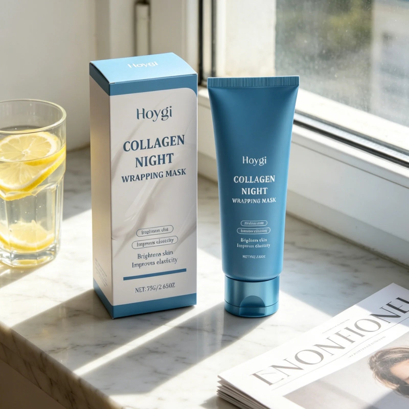 Hoygi Collagen Night Peel-Off Mask – Firm & Brighten Skin Collagen Peel-Off Mask Oasis Select