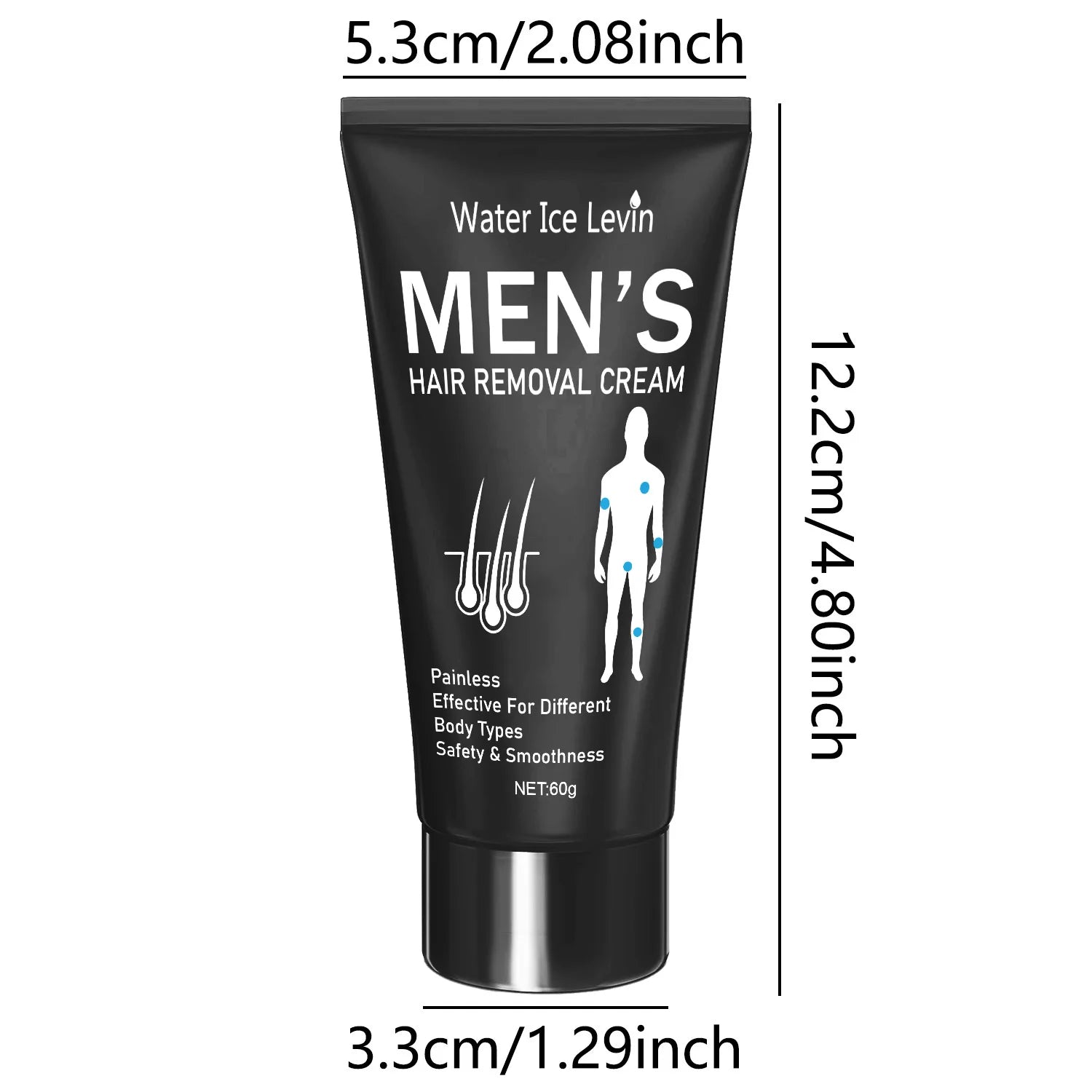 60g Hair Removal Cream for Both Men and Women, Painless, Fast, and Thorough, Leaving Skin Smooth and Refreshing, Restoring Confidence, and Enjoying Silky Skin Oasis Select