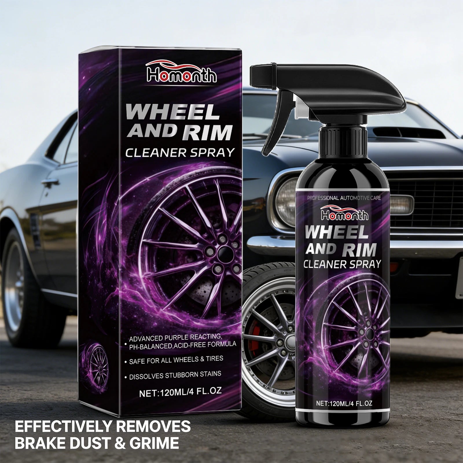 Wheel Cleaner Spray Iron Remover Dust Rim Rust Cleaner Multi Purpose Wheel Hub Washing Tool Car Wheels Rim Cleaner Oasis Select