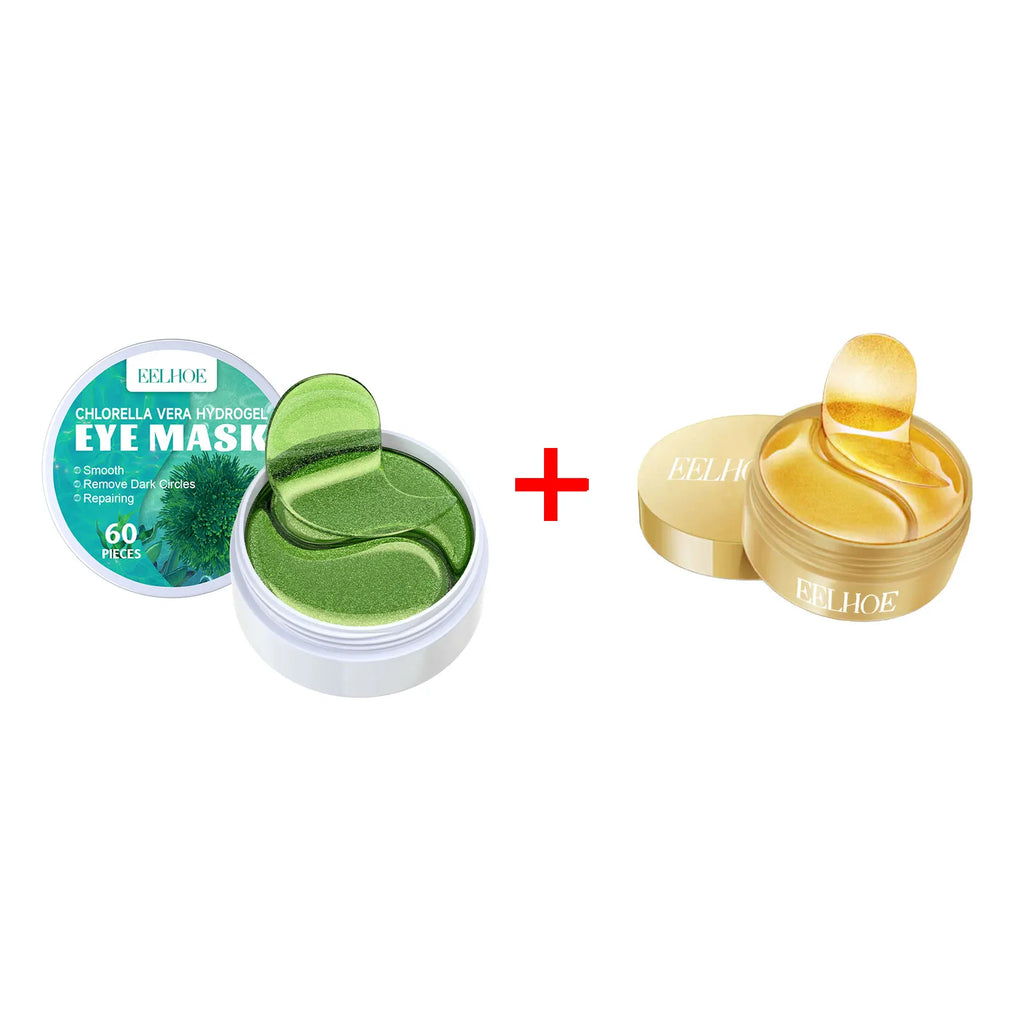 Eelhoe 24K Gold Seaweed Eye Patches – Dark Circles & Puffiness Eye Mask Patches Oasis Select 2 Colors