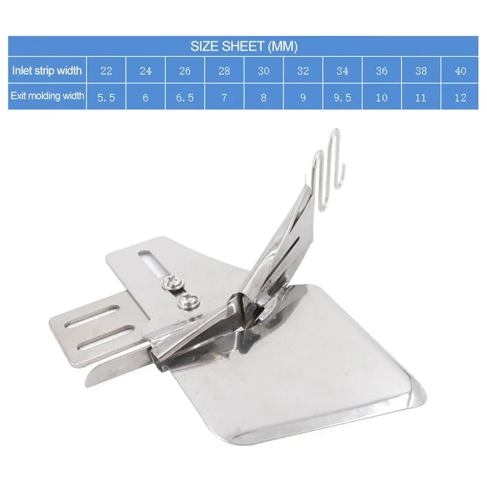 Sewing Machine Hemming Device Double Fold Bias Binding Right-Angle Edging Pull Tube Four Fold Pull Tube For Household industrial Oasis Select
