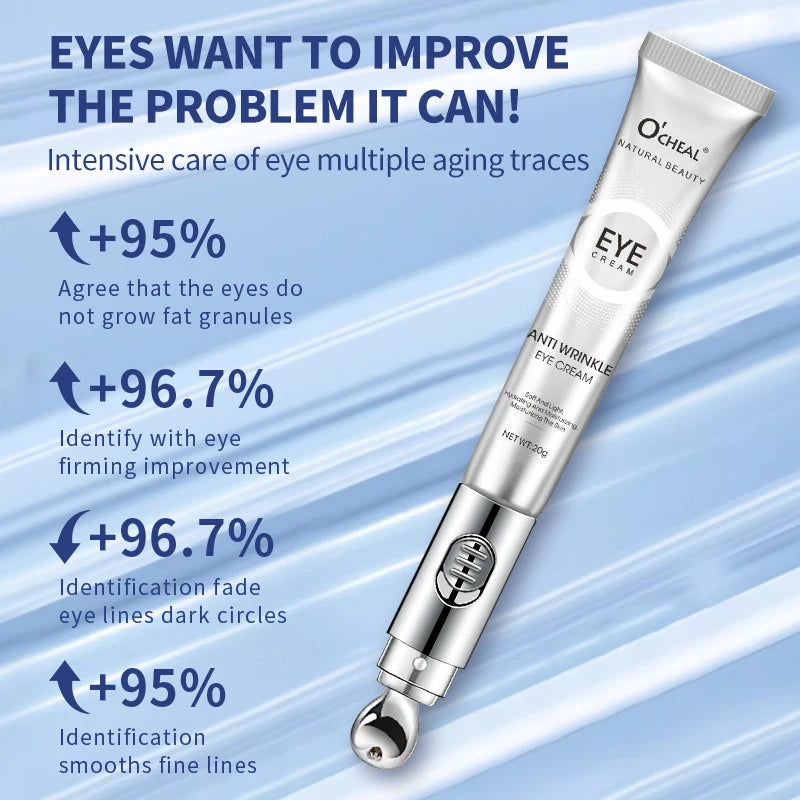 OCHEAL Electric Massage Eye Cream Hyaluronic Acid Firming Fades Fine Lines Eye Care Gel Moisturizing Beauty Eye Skin Care Beauty Oasis Select