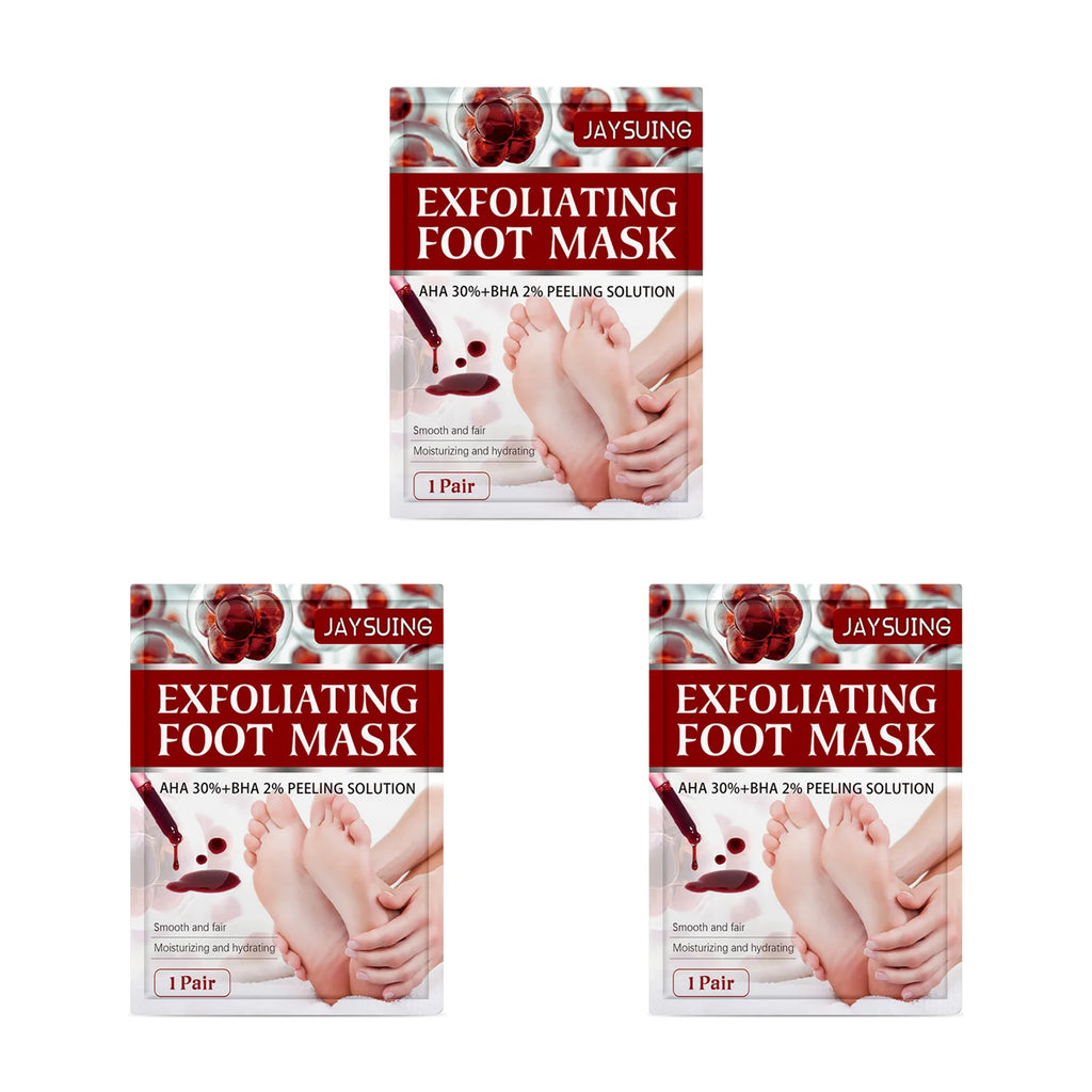 AHA Exfoliating Foot Mask – Dead Skin & Cracked Heel Peel Exfoliating Foot Mask Oasis Select 3 Pairs