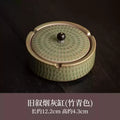 Ceramic Ashtray with Cover Home Office Creative Living Room Chinese Fly Ash Proof Ceramic Ashtray Oasis Select E