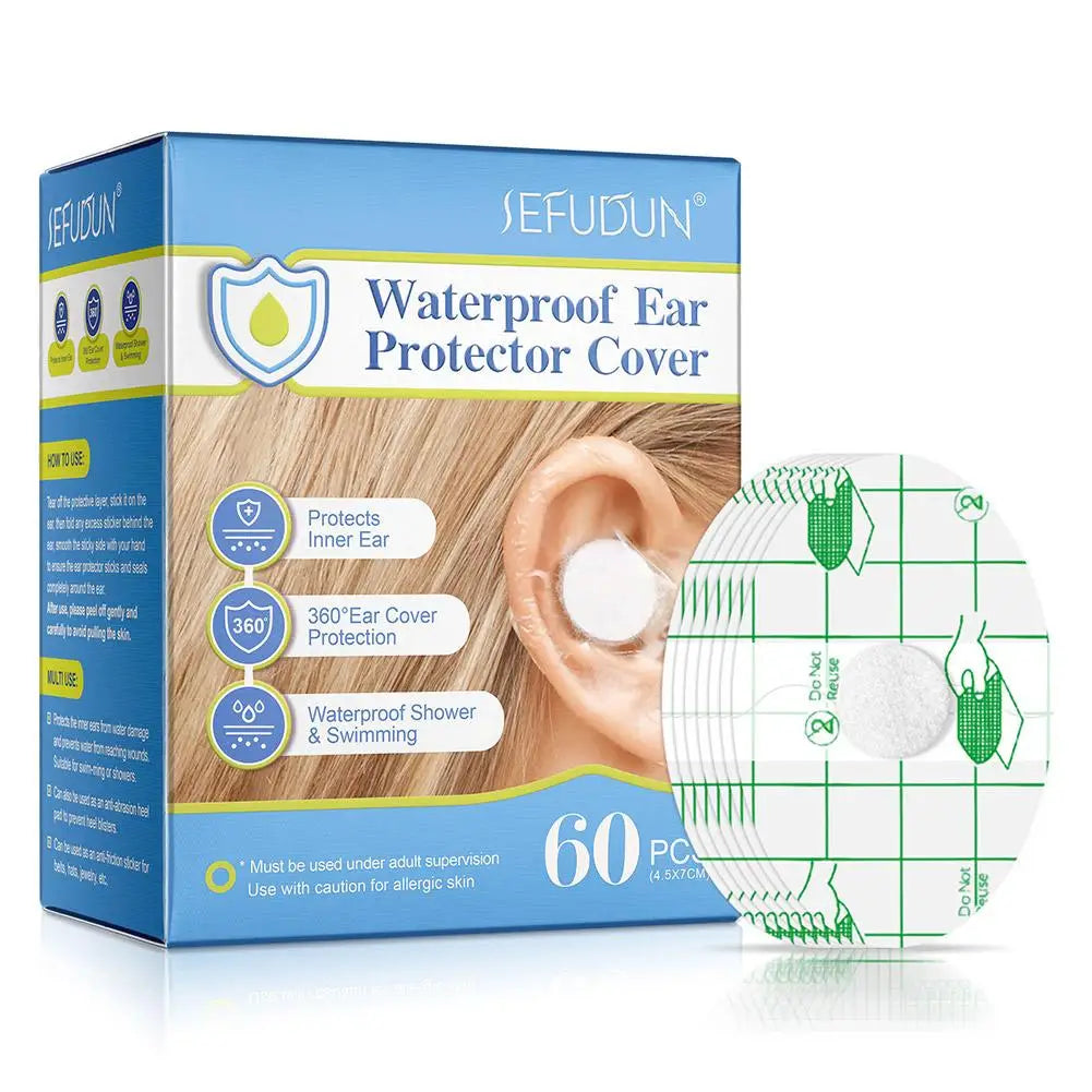 60-Pack Waterproof Ear Patches for Kids – Swimming & Shower Ear Care Patches Oasis Select 60PCS