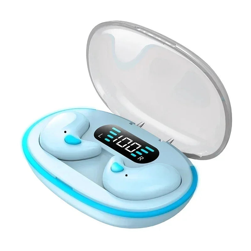 TWS Mini Earphone Wireless Earphone Headphones Noise Reduction Sport Game Sleep Bluetooth Earbuds HIFI Stereo Music Headset Oasis Select blue