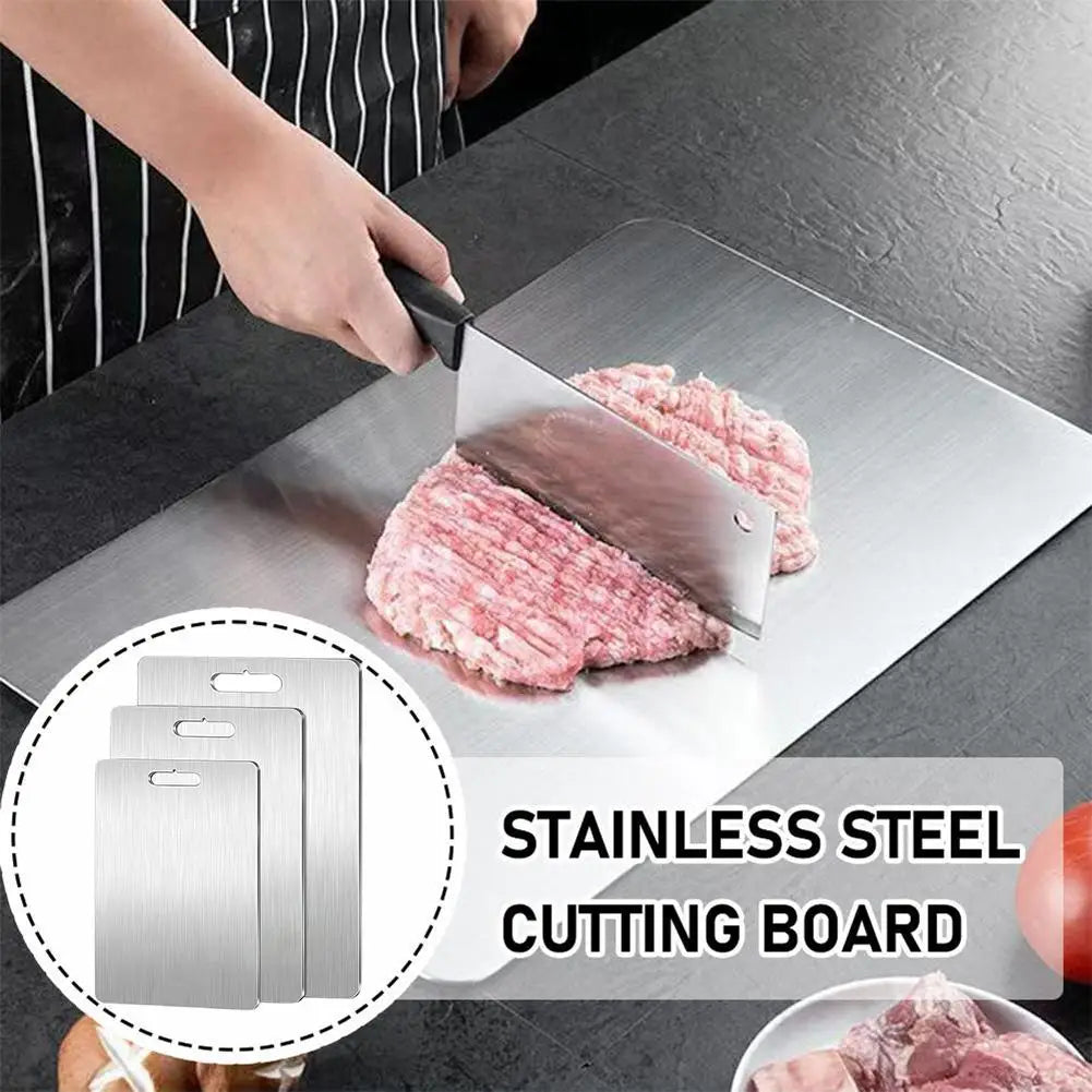 Titanium Cutting Boards for Kitchen, Stainless Steel Cutting Board, 304 Stainless Steel Double-Sided Food Grade Cutting Board Oasis Select