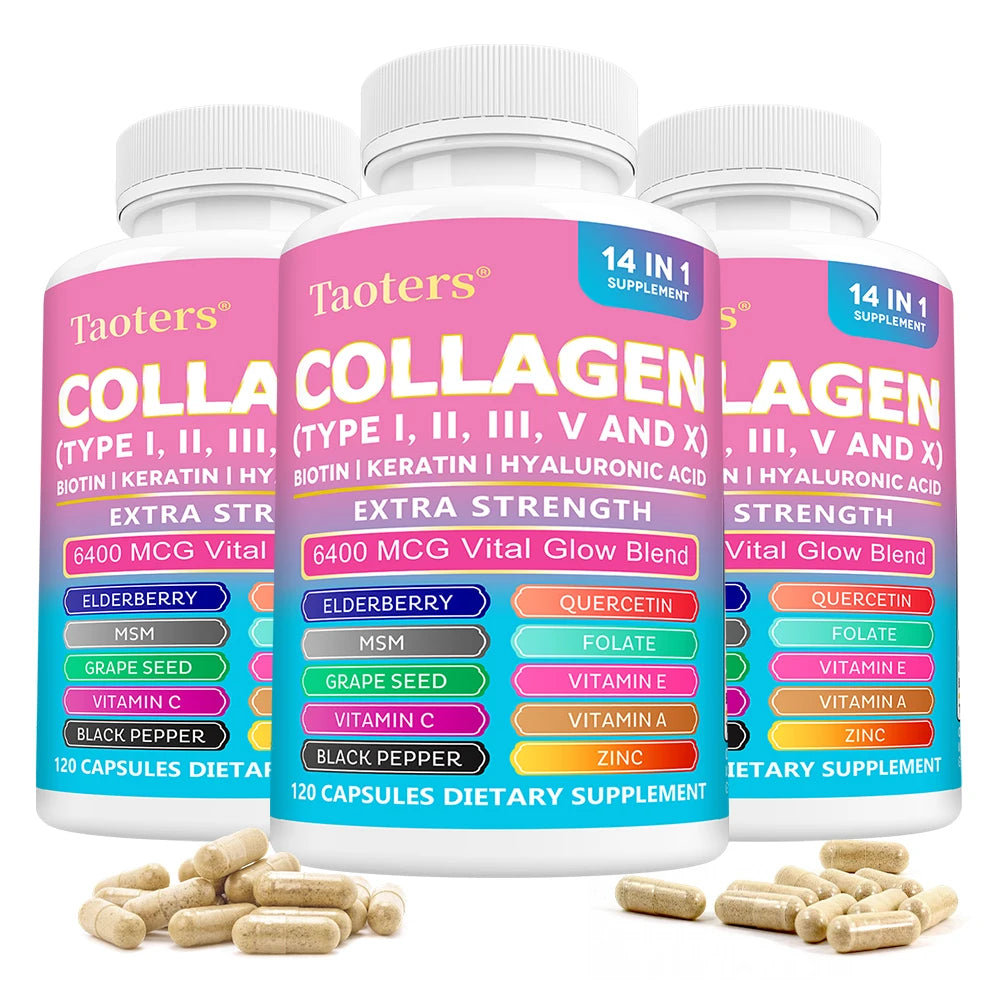 Multi Collagen Capsules – Biotin, Keratin & Hyaluronic Acid