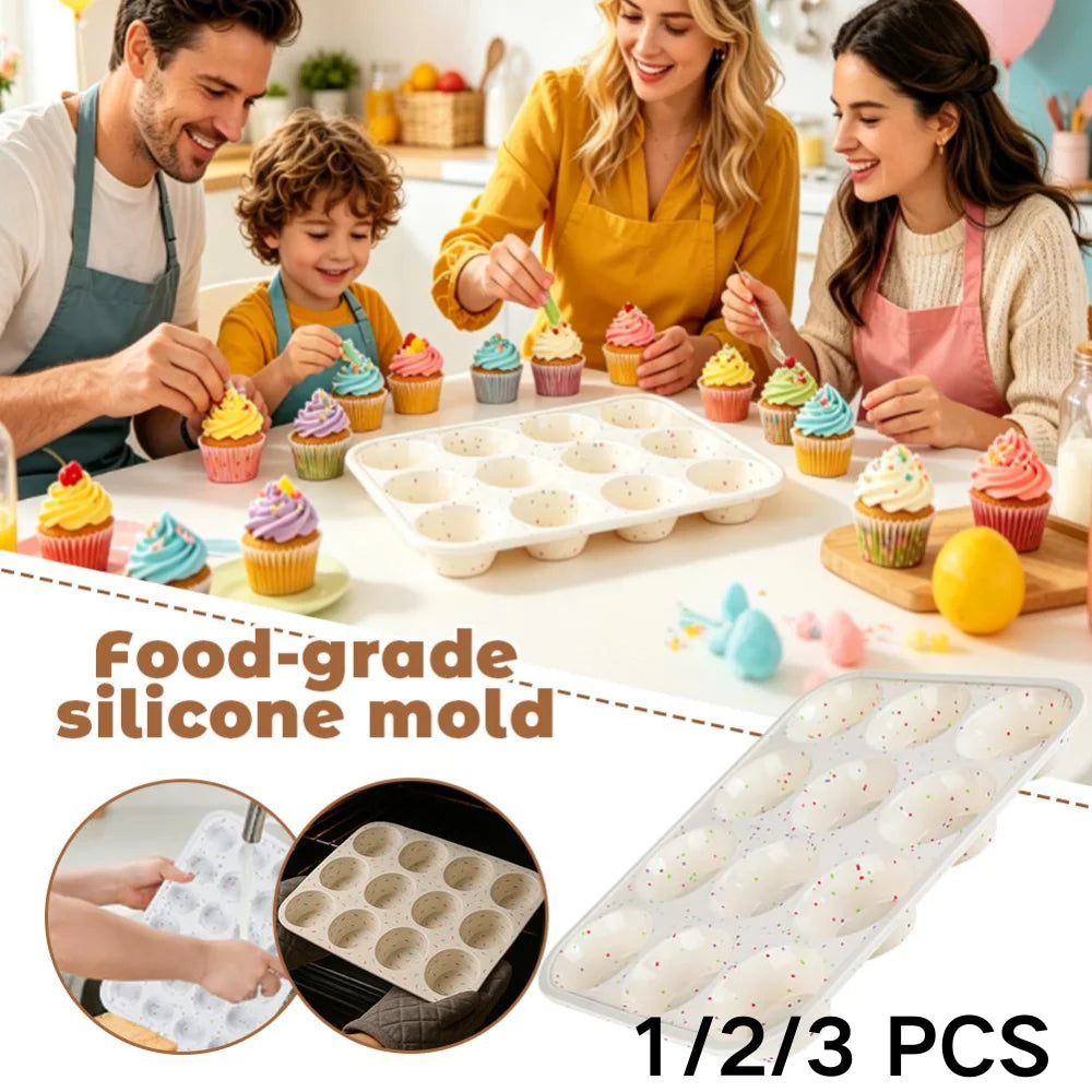 1/2/3 PCS Nonstick Silicone Muffin Pans Chocolate Round Sphere Mold Cupcake Pan DIY Muffin Tool Kitchen Accessories Oasis Select